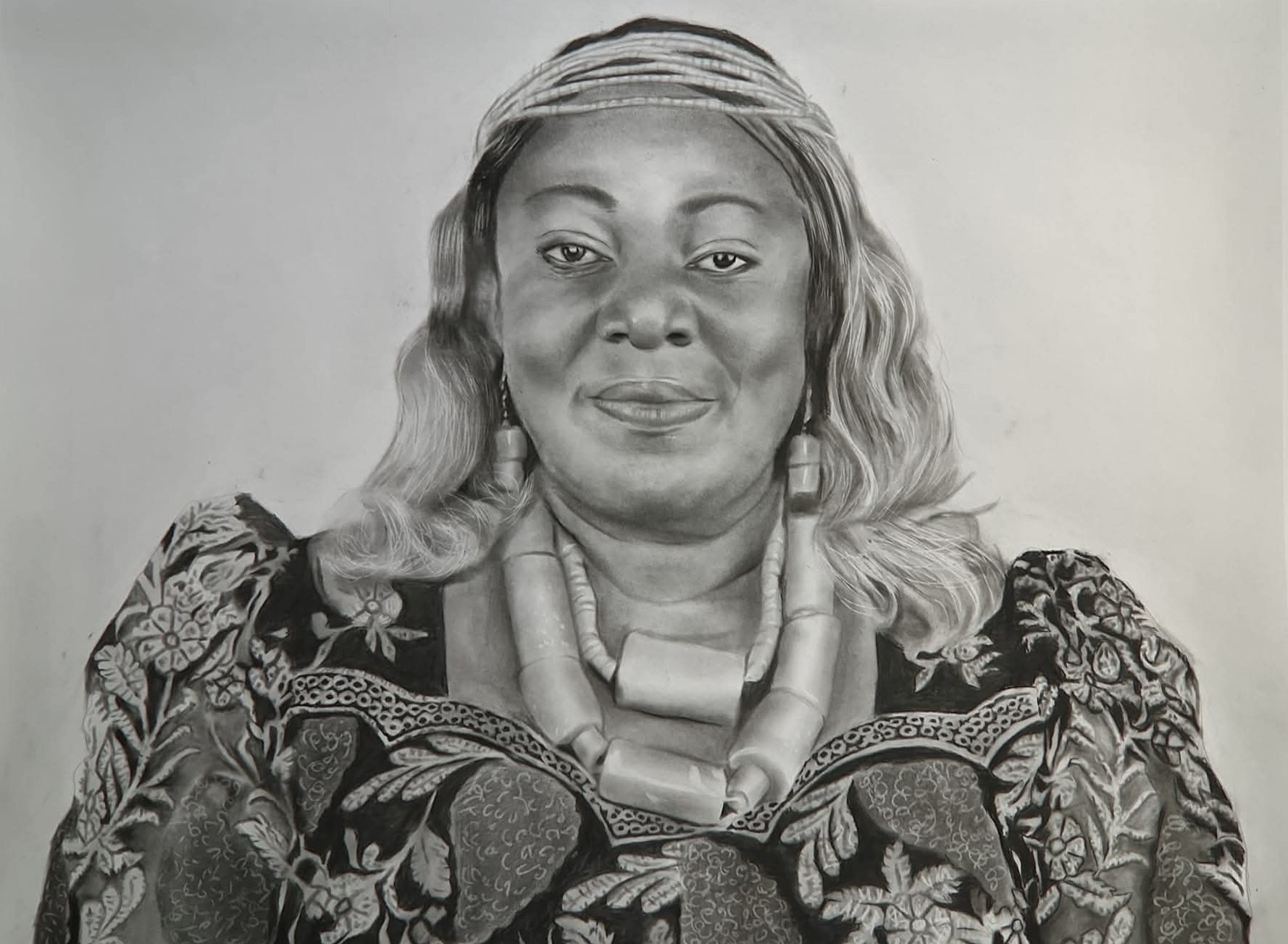 Charcoal portrait study